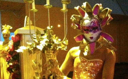 Private: Gold Statues in Masquerade Masks