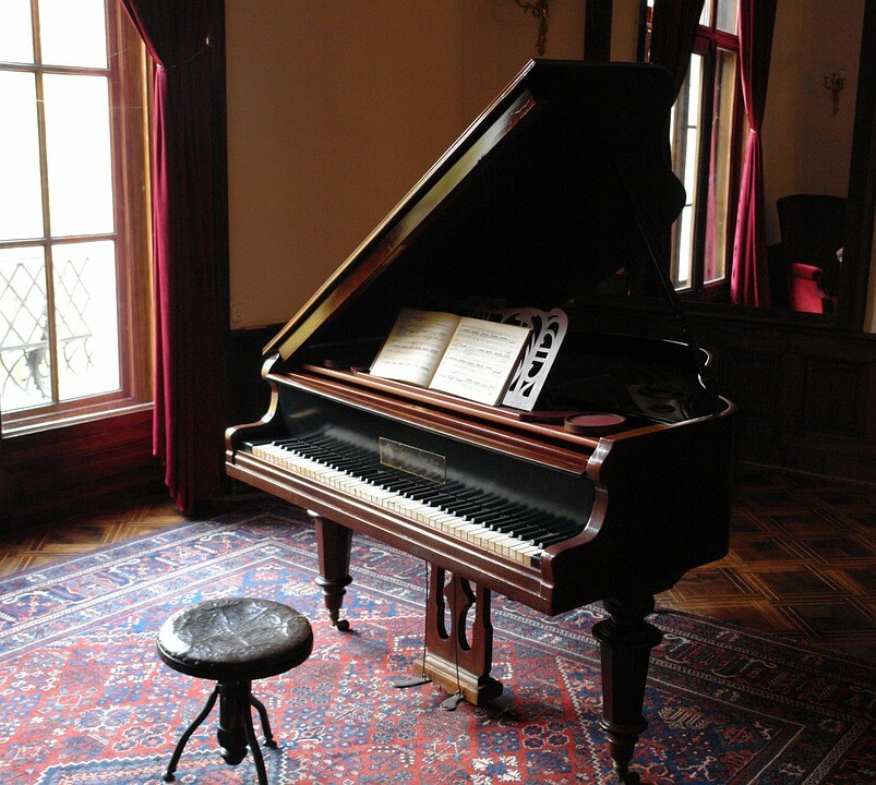 Classical music vintage piano