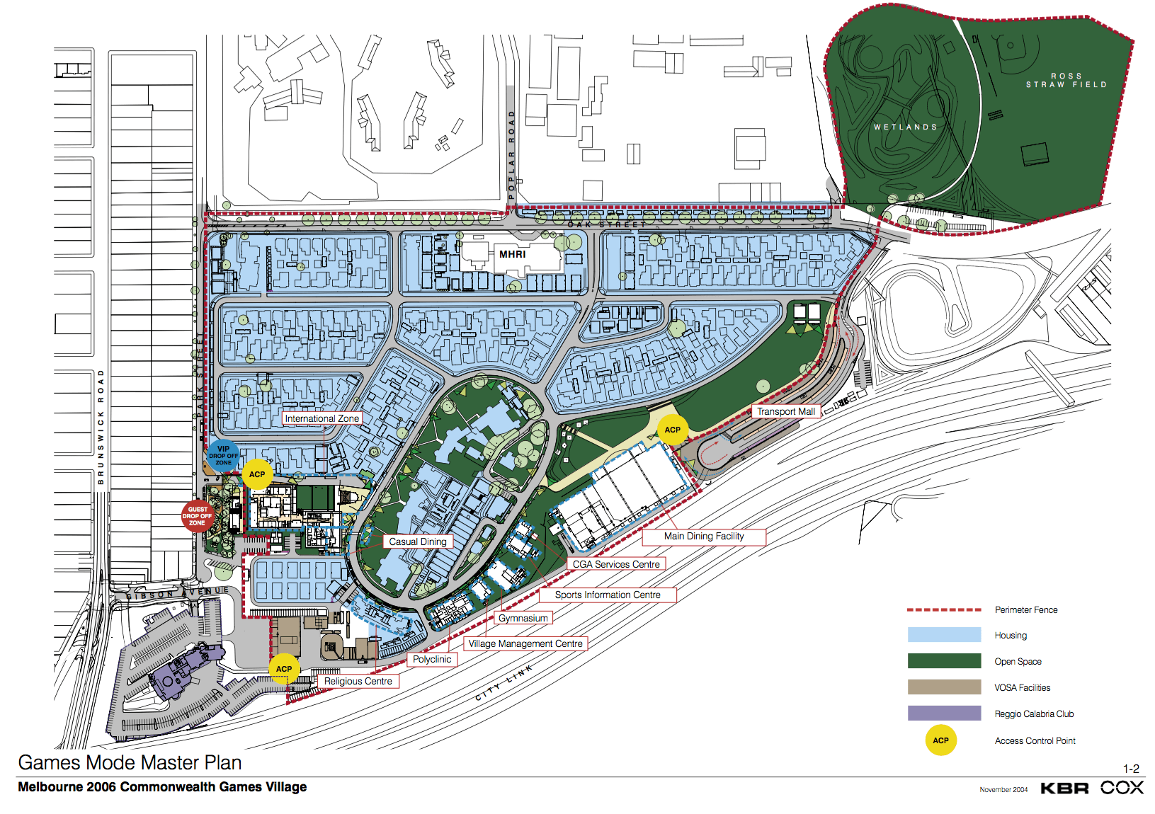 Commonwealth games site plan