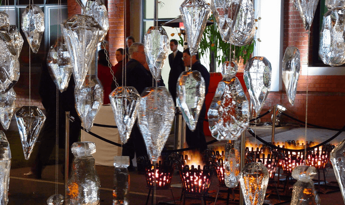 Ice Sculptures for hire for corporate events, weddings and venues
