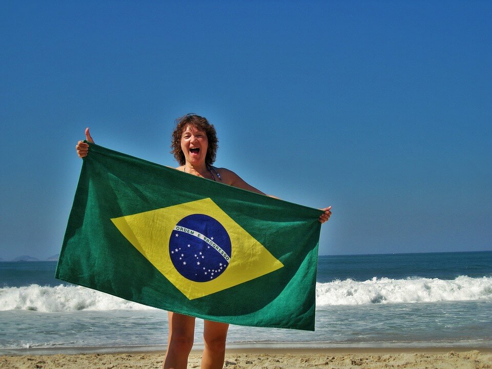 Brazilian themed event flag