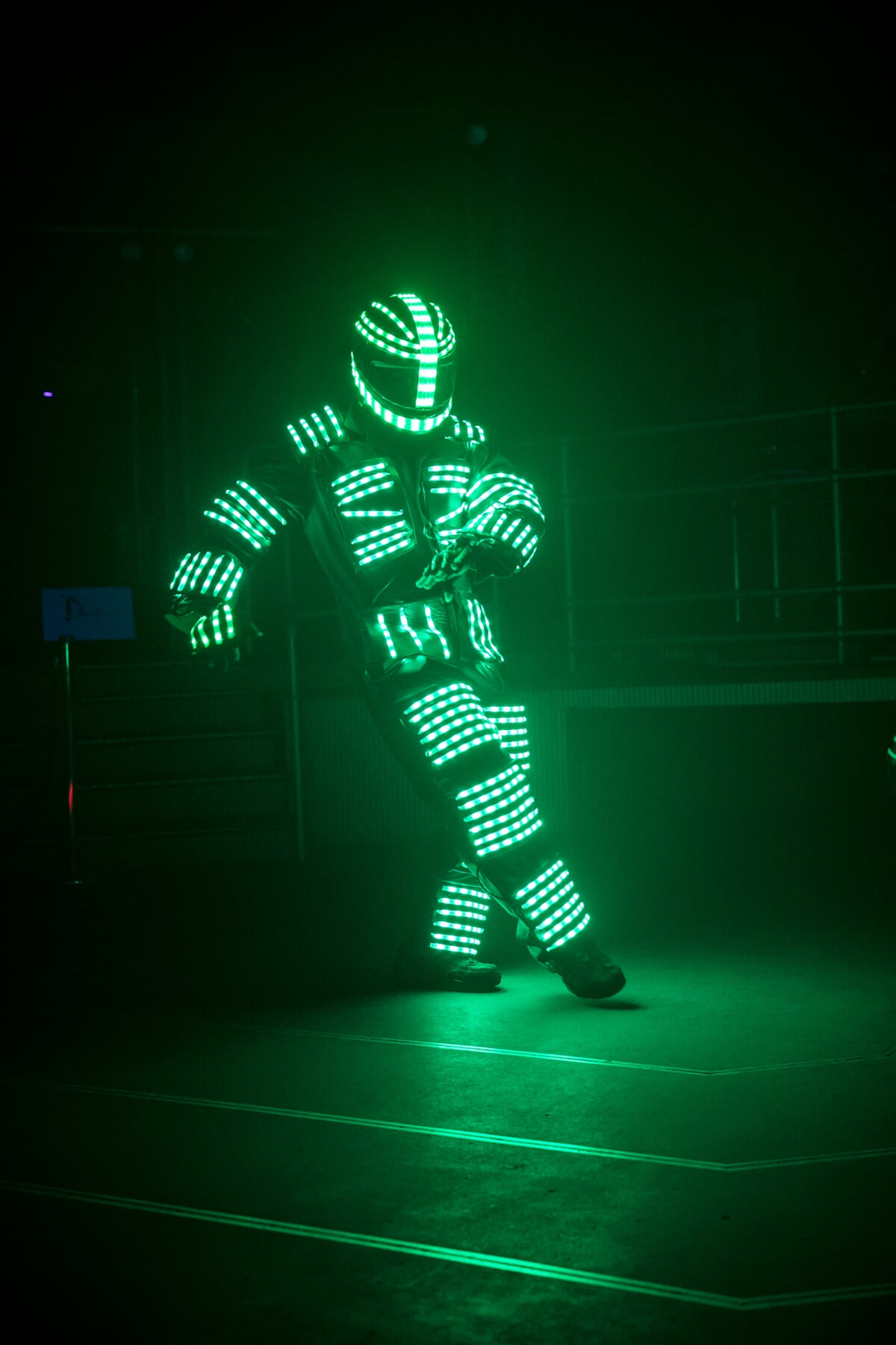 LED Robot | futuristic party theme ideas