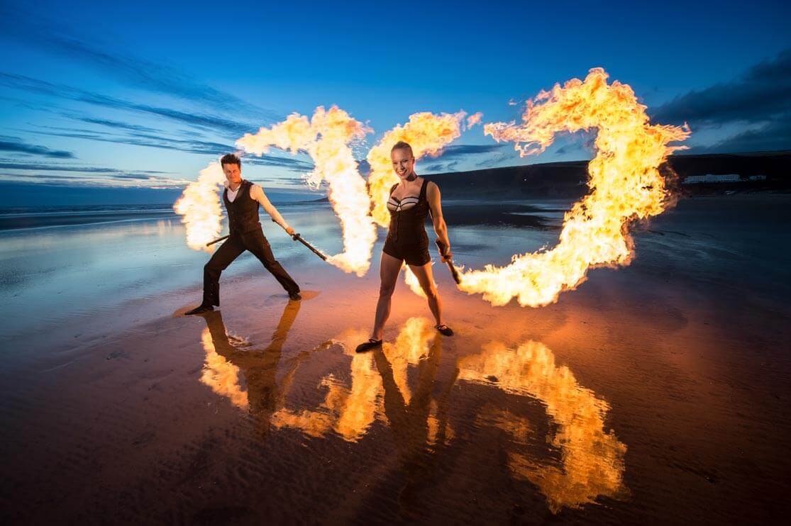 Fire Performers | fire and ice party theme ideas