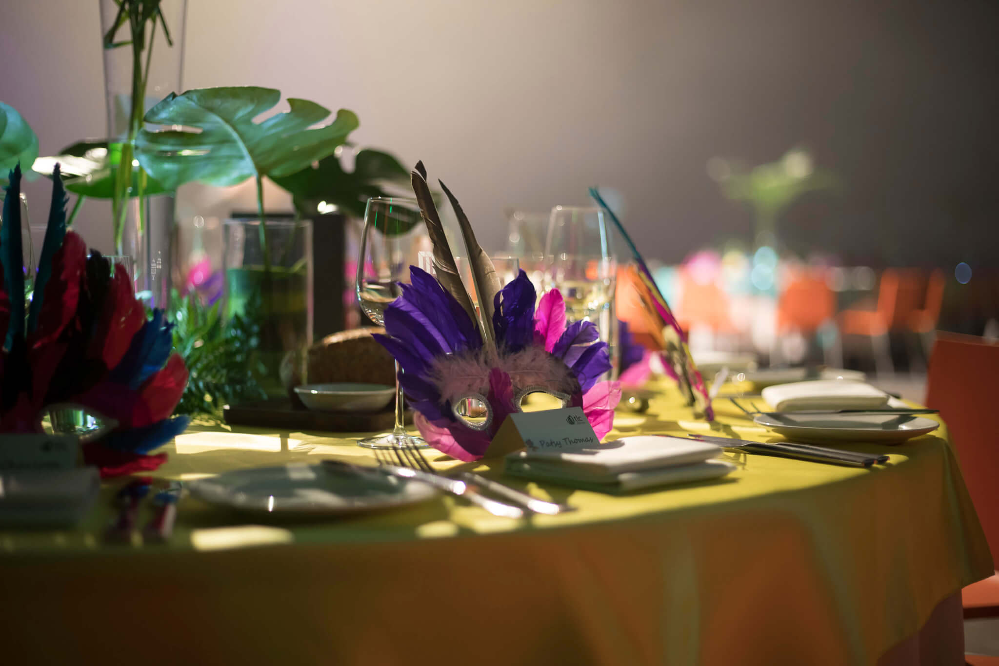 Rio Themed Corporate Event | Table Styling